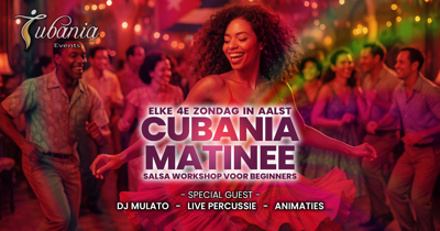 Salsa Matinee met workshop voor beginners Flyer
