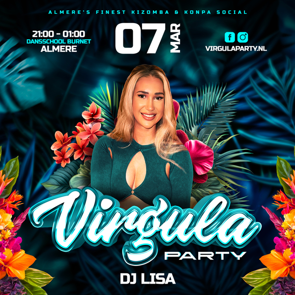 Virgula party Almere Flyer