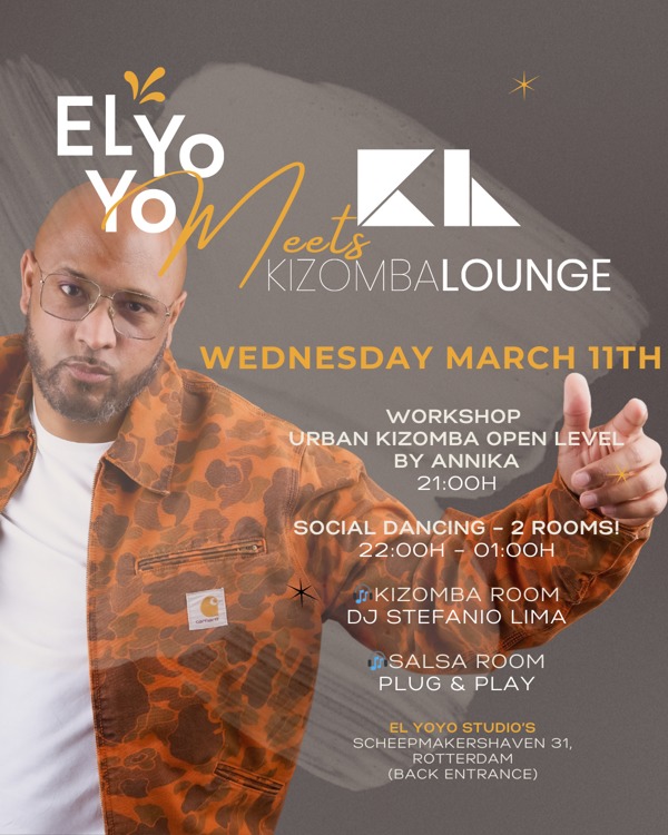 El YoYo X Kizomba Lounge - Salsa vs Kizomba Flyer