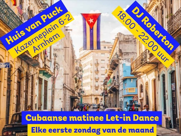 Let- in Dance/Salsa Lianna Matinee met Workshop. Flyer