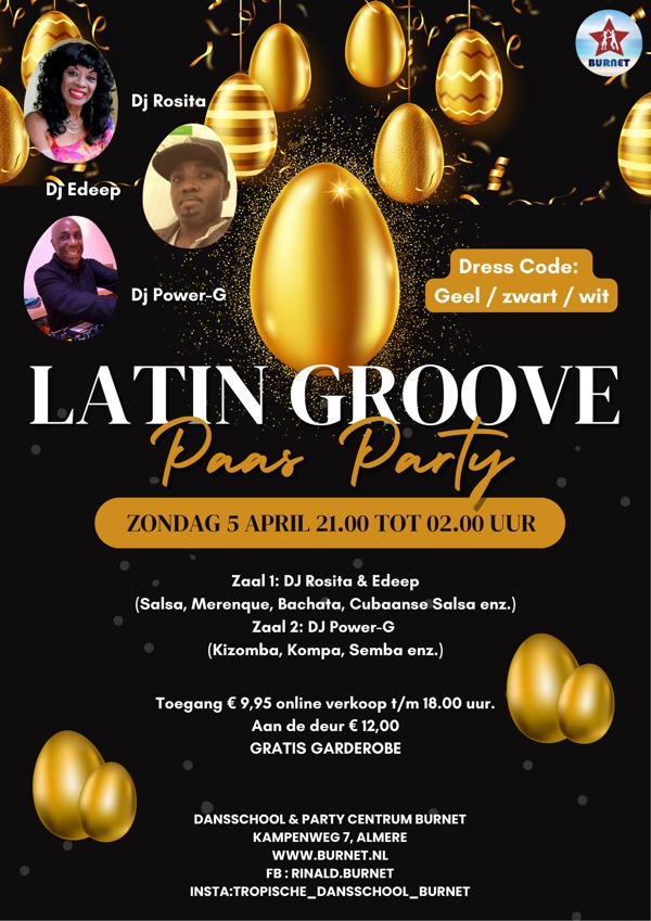 Latin Groove Paas Party Flyer