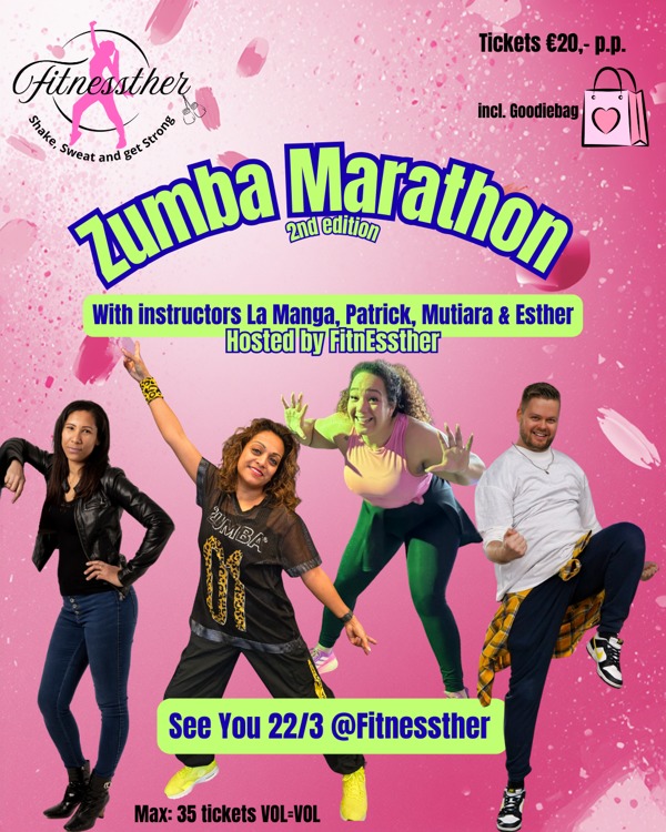 Zumba Marathon 2nd edition Flyer