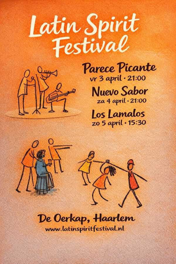 Latin spirit Festival with Los Lamalos Flyer