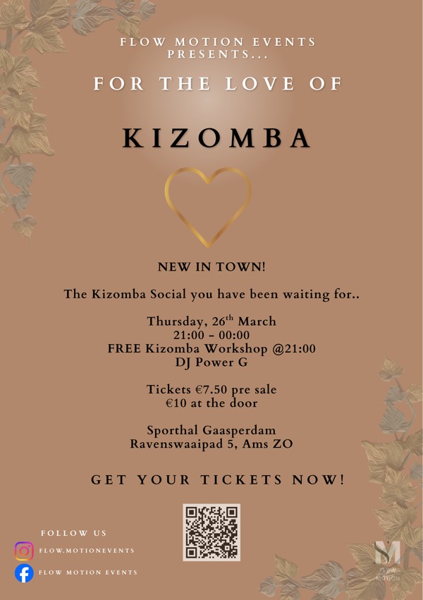 For The love of Kizomba - The Kick-off Edition - NEW IN TOW Flyer